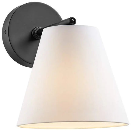 1-Light Wall Sconce in Matte Black (Set of 2) Barnes and Ivy