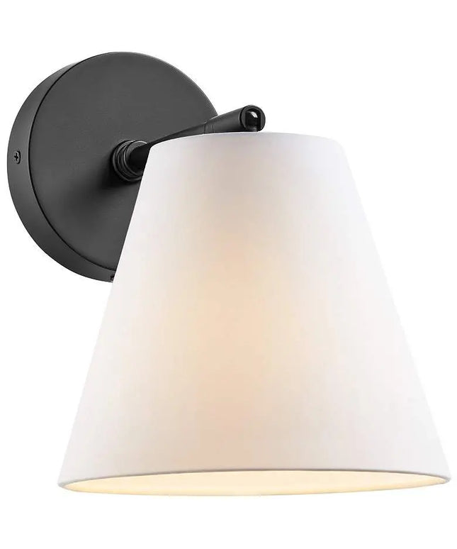 1-Light Wall Sconce in Matte Black (Set of 2) Barnes and Ivy