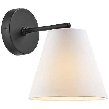 1-Light Wall Sconce in Matte Black (Set of 2) Barnes and Ivy