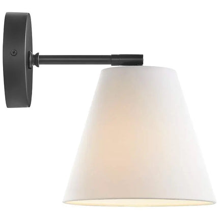 1-Light Wall Sconce in Matte Black (Set of 2) Barnes and Ivy