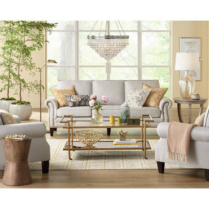 Cutler 14" Wide Antiqued Copper Bronze Modern Accent Table