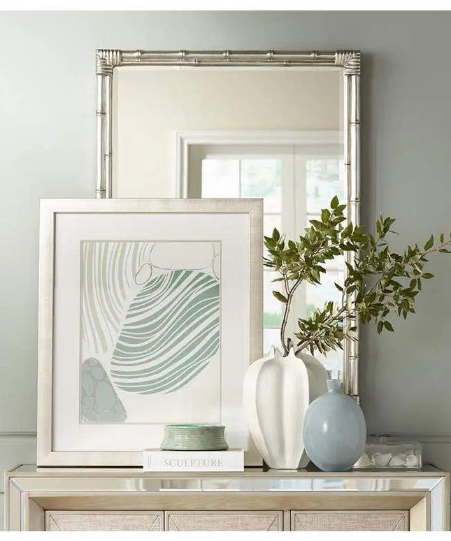 Star Fruit Large Matte White 13" High Ceramic Vase Global Views