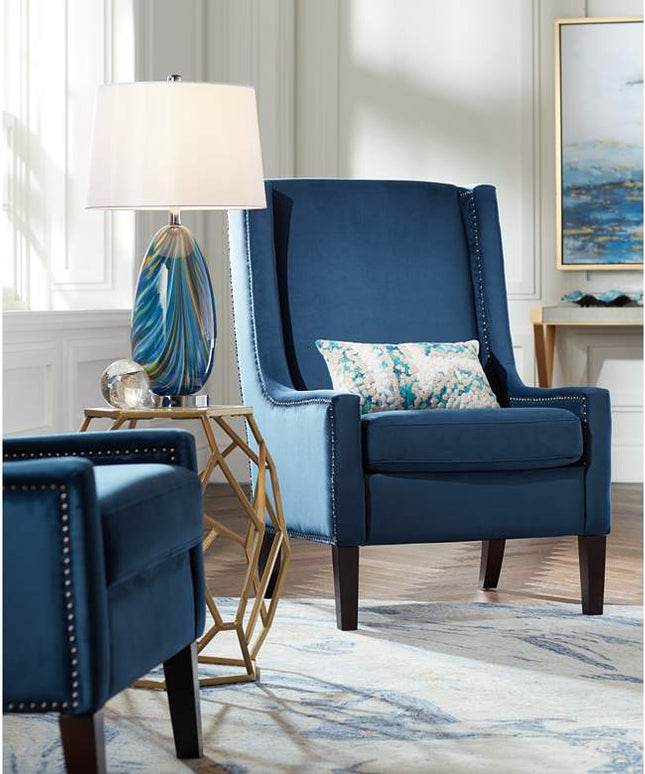 Visions III Elements Blue 20" x 12" Indoor-Outdoor Pillow Vision