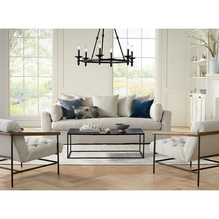 Loloi Blue Geometric 22" Square Down Filled Throw Pillow Vision