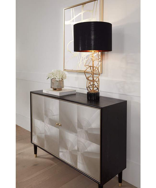 Beacon Gray and Gold Ceramic Vases Set of 3