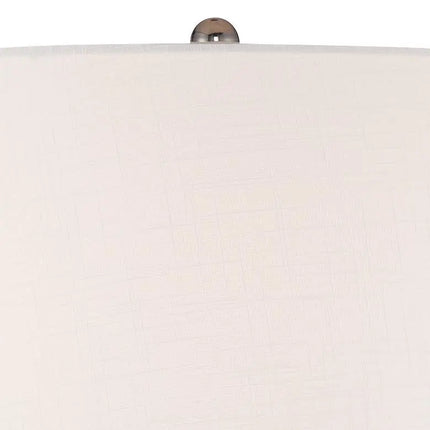 360 Lighting 26" Mid-Century Teal Ceramic Gourd Table Lamps Set of 2 360 Lightning