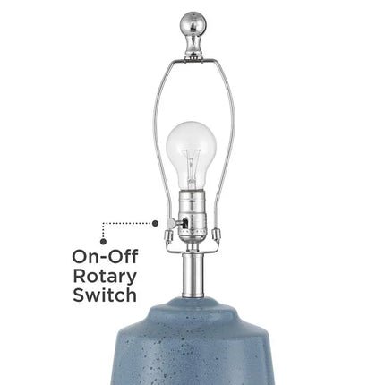 360 Lighting Aegean 28" High Coastal Blue Ceramic Table Lamp Set of 2 360 Lightning