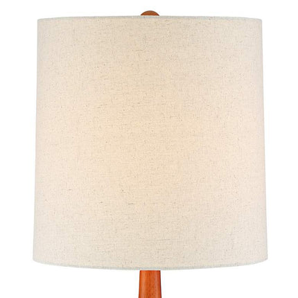 360 Lighting Andi 24 1/2" Wood and Ceramic Mid-Century Modern Lamp