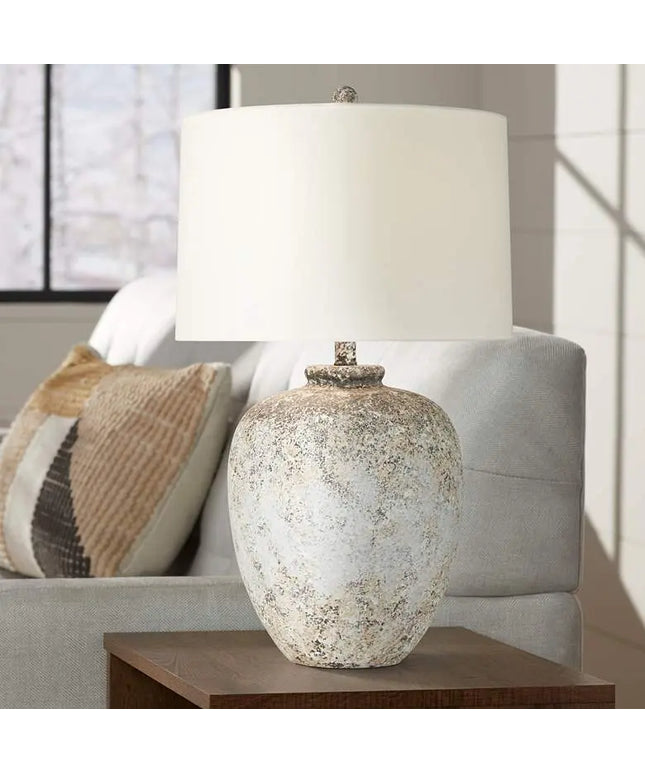 360 Lighting Astaire 27" Weathered Rustic Urn Jar Table Lamp 360 Lightning