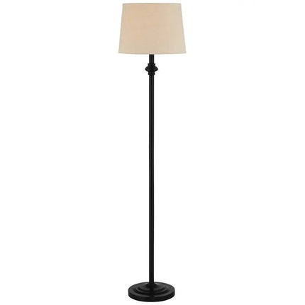 360 Lighting Carter Black and Cream 3-Piece Floor and Table Lamp Set 360 Lightning