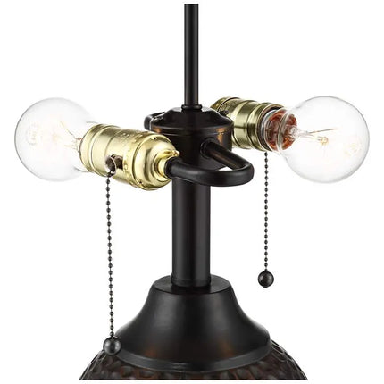 360 Lighting Cody 26" Hammered Oiled Bronze Table Lamps Set of 2 360 Lightning