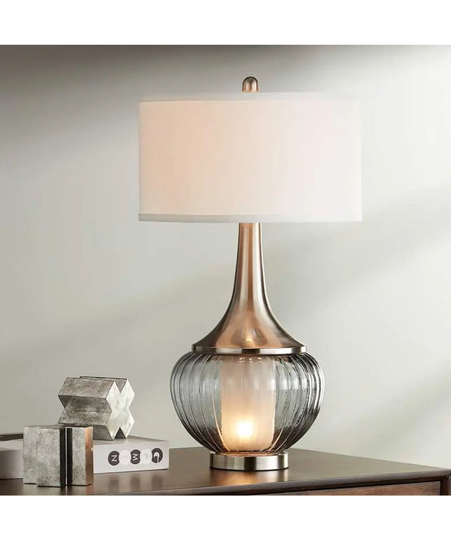 360 Lighting Courtney 28 1/2" Double Glass Night Light Table Lamp 360 Lightning