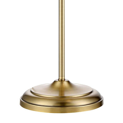 360 Lighting Culver Adjustable Height Aged Brass Pharmacy LED Floor Lamp