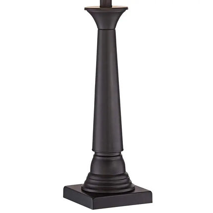 360 Lighting Dolbey 28" Black Bronze Column Table Lamps Set of 2 360 Lightning