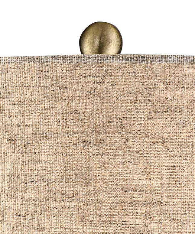 360 Lighting Emma 21" Brown Ceramic Mid-Century Table Lamps Set of 2 360 Lightning