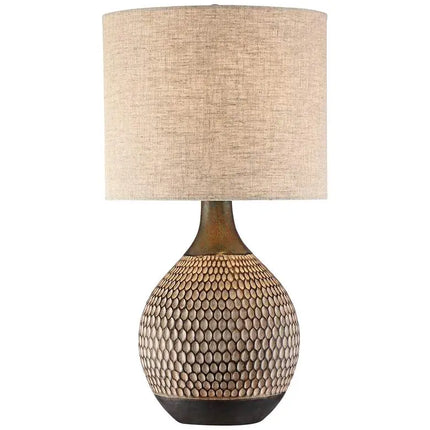 360 Lighting Emma 21" High Textured Ceramic Mid-Century Table Lamp 360 Lightning