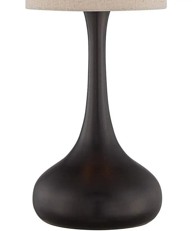 360 Lighting Espresso Bronze 24 1/2" Droplet Table Lamps Set of 2 360 Lightning