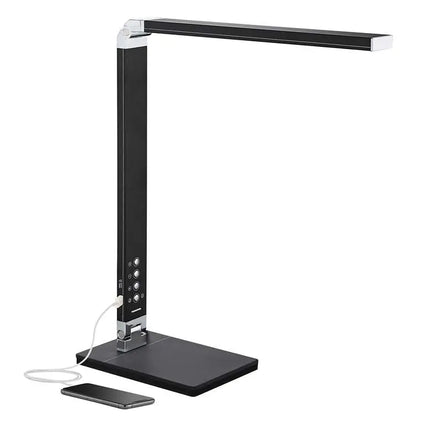 360 Lighting Jett 16 1/2" Black Modern LED Desk Lamp with USB Port 360 Lightning