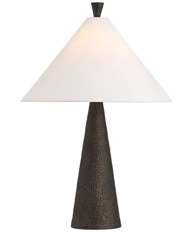 360 Lighting June 27" High Modern Black Cone Table Lamp 360 Lightning