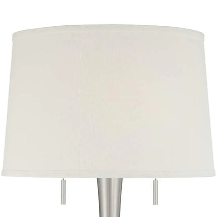 360 Lighting Karl 63 3/4" High Luxe Modern Brushed Nickel Floor Lamp 360 Lightning