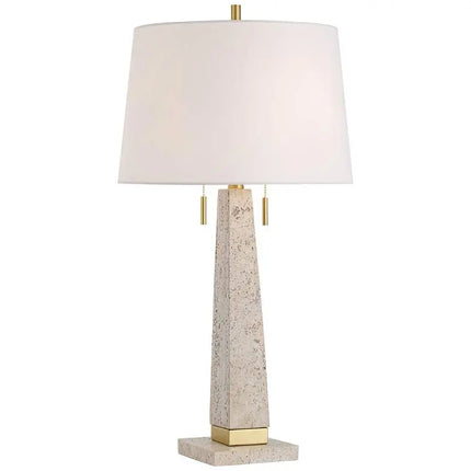 360 Lighting Lorena 29 1/4" Modern Brass and Sandstone Table Lamp 360 Lightning