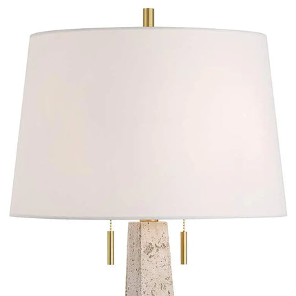 360 Lighting Lorena 29 1/4" Modern Brass and Sandstone Table Lamp 360 Lightning