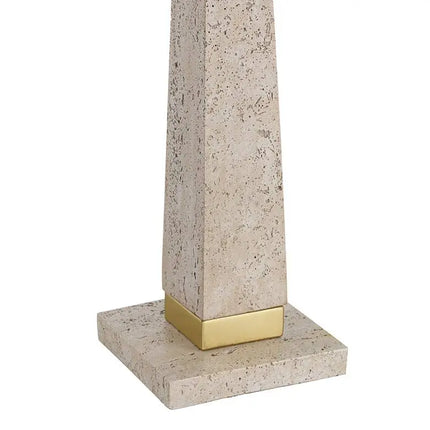 360 Lighting Lorena 29 1/4" Modern Brass and Sandstone Table Lamp 360 Lightning