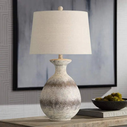 360 Lighting Lorraine 27" High Beige Terracotta Table Lamp 360 Lightning