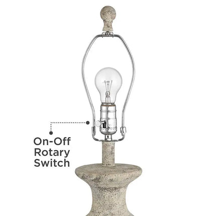 360 Lighting Lorraine 27" High Beige Terracotta Table Lamp 360 Lightning