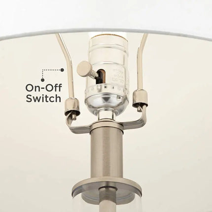 360 Lighting Marnie 27 3/4" Blue Art Glass Modern Table Lamp 360 Lightning