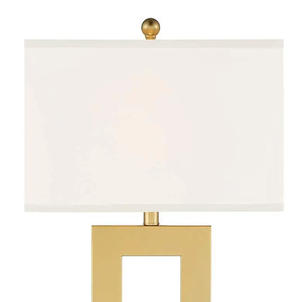 360 Lighting Marshall Modern Luxe Gold Open Rectangle Table Lamps Set of 2 360 Lightning