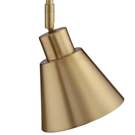 360 Lighting Marybel Antique Brass Plug-In Swing Arm Wall Lamps Set of 2 360 Lighting