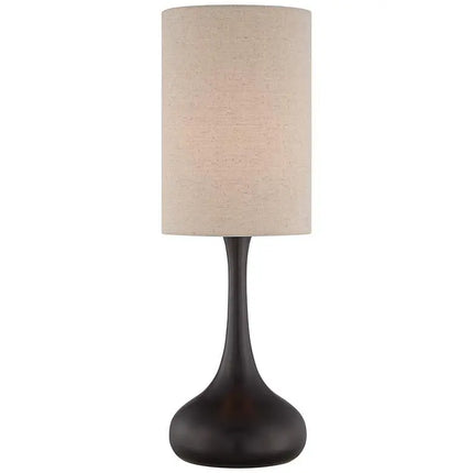 360 Lighting Moderne Droplet 24 1/2" Bronze Modern Table Lamp 360 Lightning