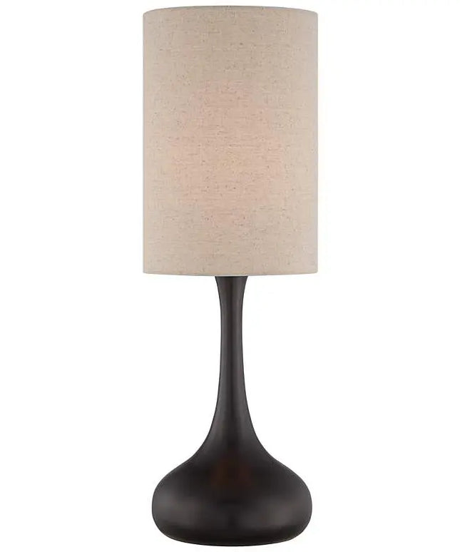 360 Lighting Moderne Droplet 24 1/2" Bronze Modern Table Lamp 360 Lightning