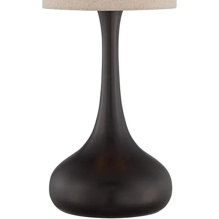 360 Lighting Moderne Droplet 24 1/2" Bronze Modern Table Lamp 360 Lightning