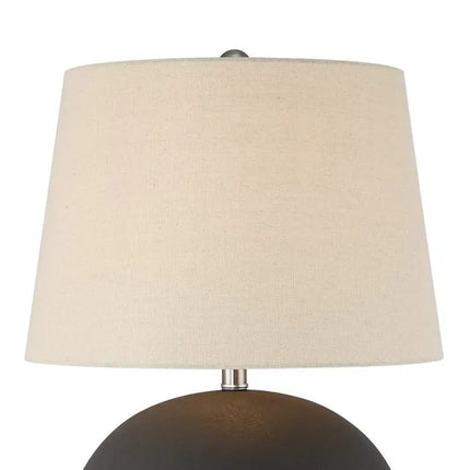 360 Lighting Paulo 24 1/2" High Matte Black Ceramic Pot Table Lamp 360 Lightning