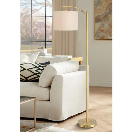 360 Lighting Rayna 61 1/2" High Warm Gold Downbridge Floor Lamp 360 Lightning