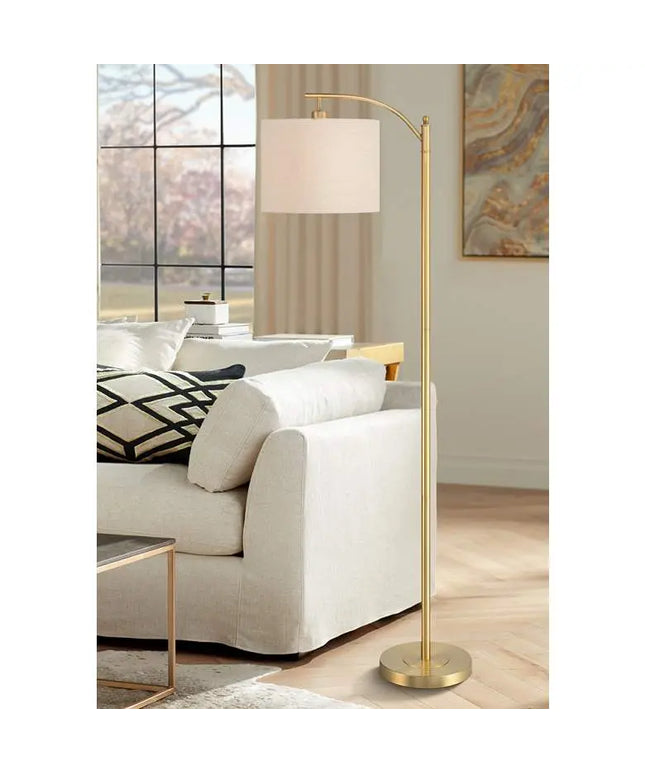 360 Lighting Rayna 61 1/2" High Warm Gold Downbridge Floor Lamp 360 Lightning