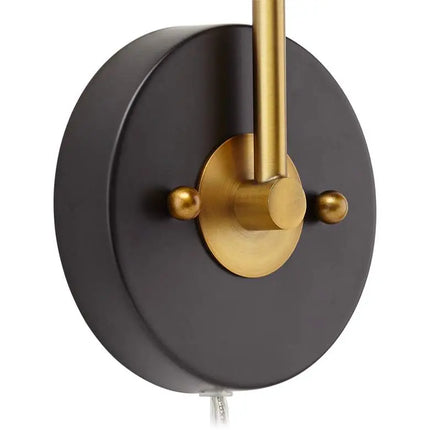 360 Lighting Venice Matte Black Cone Plug-In Wall Lamps Set of 2 360 Lighting