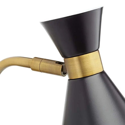 360 Lighting Venice Matte Black Cone Plug-In Wall Lamps Set of 2 360 Lighting