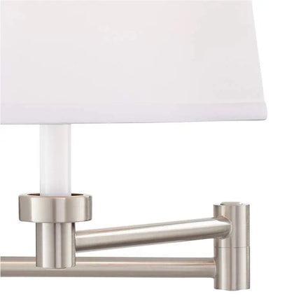 360 Lighting Vero Nickel Swing Arm Plug-In USB Wall Lamps Set of 2 360 Lightning