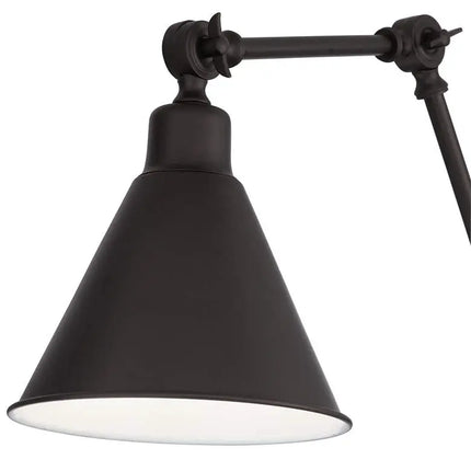 360 Lighting Wray Bronze Metal Finish Hardwire Wall Lamps Set of 2