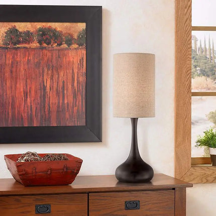 360 Lighting Moderne Droplet 24 1/2" Bronze Modern Table Lamp 360 Lightning