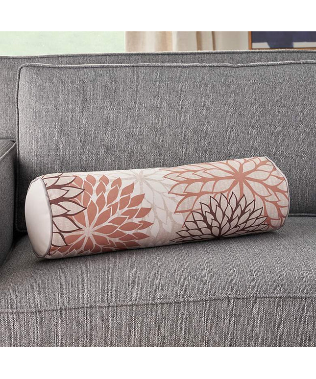 Aloha Beige Brown 20" x 6" Indoor/Outdoor Bolster Pillow Vision