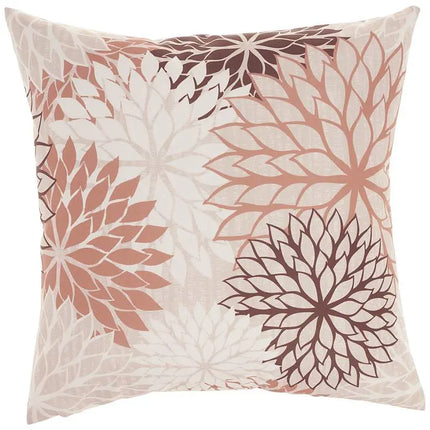 Aloha Natural Brown 20" Square Indoor/Outdoor Throw Pillow Vision