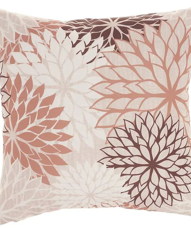 Aloha Natural Brown 20" Square Indoor/Outdoor Throw Pillow Vision