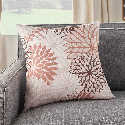 Aloha Natural Brown 20" Square Indoor/Outdoor Throw Pillow Vision