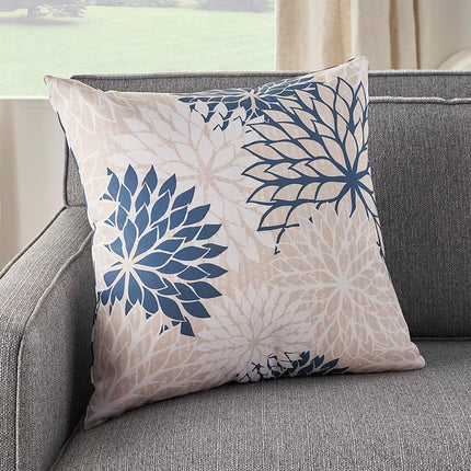 Aloha Navy Ivory 20" Square Indoor/Outdoor Throw Pillow Vision