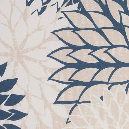 Aloha Navy Ivory 20" Square Indoor/Outdoor Throw Pillow Vision