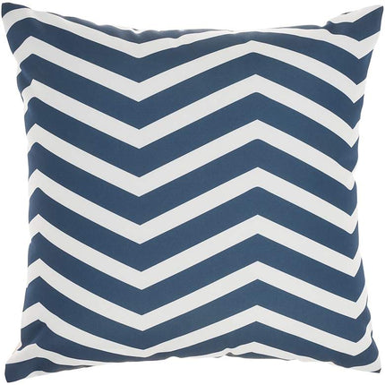 Aloha Navy Ivory 20" Square Indoor/Outdoor Throw Pillow Vision